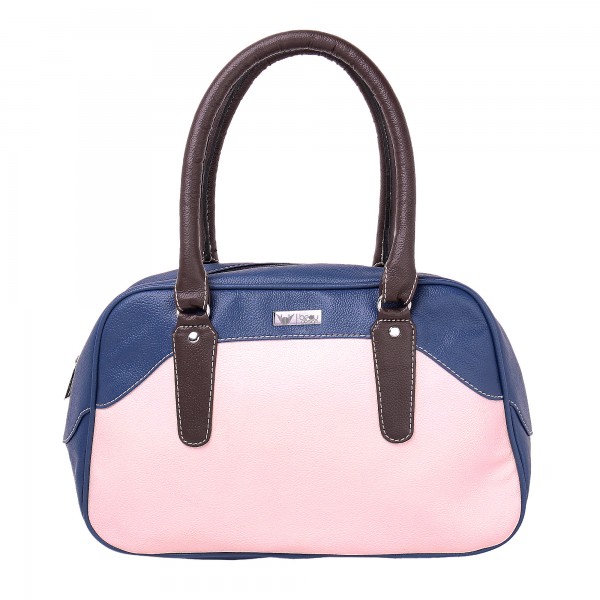 Beau Design Stylish  Blue Color Imported PU Leather Casual Handbag With Double Handle For Women's/Ladies/Girls